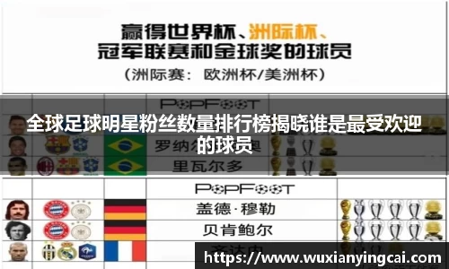 全球足球明星粉丝数量排行榜揭晓谁是最受欢迎的球员